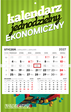 Kalendarz jednodzielny EKONOMICZNY