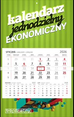 Kalendarz jednodzielny EKONOMICZNY