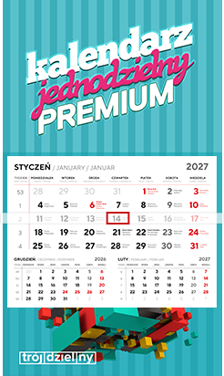 Kalendarz jednodzielny PREMIUM